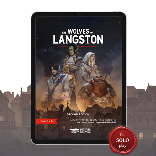 The Wolves of Langston Solo 5e Adventure (PDF + Epub)