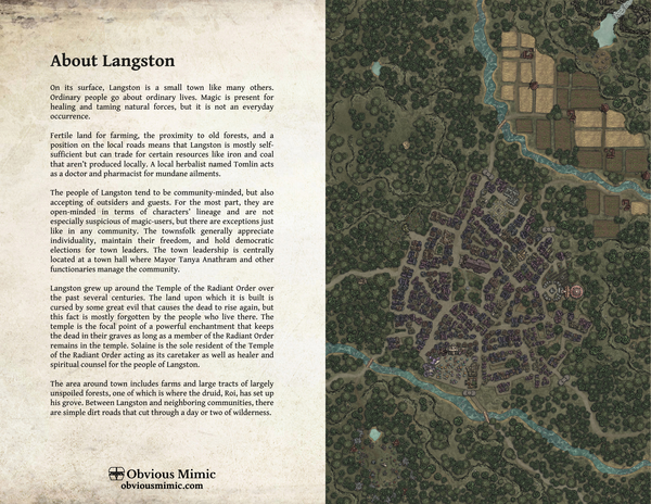 The Wolves of Langston - DM Reference Kit (FREE) – Obvious Mimic Press